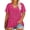Hot Pink, variant on Plus Size Sequin Tops For Women Summer Sparkly Party Tops Short Sleeve V-Neck Shirts Wine Red Tunic Tops Club Cocktail Blouses Slimming Shirts XL 14W 16W