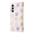 thumbnail image 4 of Compatible avec Samsung Galaxy S23 FE 5G Étui Rétro Fleur Dorée Cuir PU Portefeuille Blocage RFID, 4 of 5
