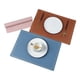 thumbnail image 5 of Nvzi Manteles individuales de piel sintética resistentes al calor, manteles individuales para mesa de comedor(juego de 4, tamaño 17,71 x 11,81 pulgadas, dorado negro), 5 of 5