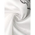 thumbnail image 5 of INSPIRE CHIC Women's Leopard Satin Pajama Set Sleeveless V-Neck Cami & Elastic Waist Lounge Pants XL White, 5 of 6