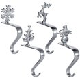 thumbnail image 1 of Christmas Stocking Holder Alloy: 4PCS Stocking Hooks Stocking Hanger for Holiday, 1 of 5