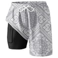 thumbnail image 3 of WILLBEST Pantalones Cortos Casuales de Verano para Hombre, Pantalones Cortos de Playa con Doble Capa Interior y Estampado de Moda con Bolsillo, 3 of 3