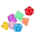 thumbnail image 3 of 7x Troquel de Dados Poliédricos para Mazmorras Y Juegos de Casino RPG de Dragón Suministros para Fiestas 3, 3 of 5