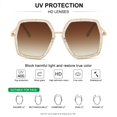 thumbnail image 4 of Gafas de Sol WOWSUN Oversized de Moda para Mujer con Protección UV400, 4 of 6