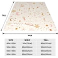 thumbnail image 3 of Cute Celestial Night Sky Space Stars Planets Crescent Blanket Valentine Day Gifts for Girls Women Soft Flannel Throw Blanket for Bed Home Sofa Decor 60"X50", 3 of 6