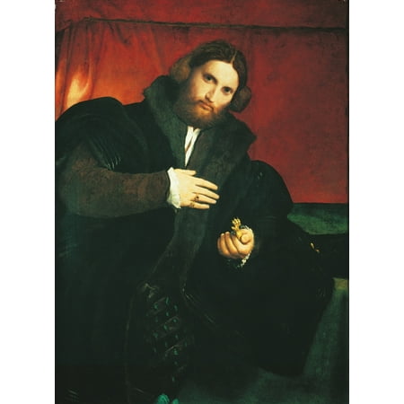 - Portrait Of A Gentleman With A Lion Paw Poster Print