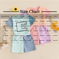 thumbnail image 3 of YHAJDS Toddler Girl 2 Piece Summer Outfit Short Sleeve Color Top Solid Shorts, 3 of 3