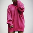thumbnail image 2 of Kaemgyyd Sweater Dress for Women Casual Loose Long Sleeve Turtleneck Mini Dress Trendy Oversized Knit Fall Outfits, 2 of 6