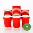 thumbnail image 2 of Restaurantware 12 Ounce Disposable Cups, Pack of 25 Ripple Wall Hot Cups \u2013 Lids Sold Separately, Designed with a Rolled Rim and Red Paper Insulation, Ideal for Serving Hot Coffee, Tea, and More, 2 of 8