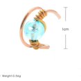 thumbnail image 2 of Pendientes transparentes sin perforaciones shaofei con cuentas de colores y clip para orejas para uso diario, 2 of 3
