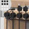 thumbnail image 3 of 6 Packs Cable Clips,Cable Organizer Desk,Cable Anchors for Desk Organization,Wire Holder Keeper,Cable Management Under Desk,Multipurpose Wire Holder Organizer,Desk Organizers and Accessories, 3 of 7