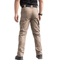 thumbnail image 2 of Men Casual Cargo Pants Regular Stretch Fit All Terrain Tough Hiking 6 Pocket Pants S-XXL, 2 of 10