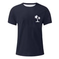 thumbnail image 1 of Men's Hawaii Printed T-Shirt Men's Loose Casual Short Sleeve TopS, 1 of 4