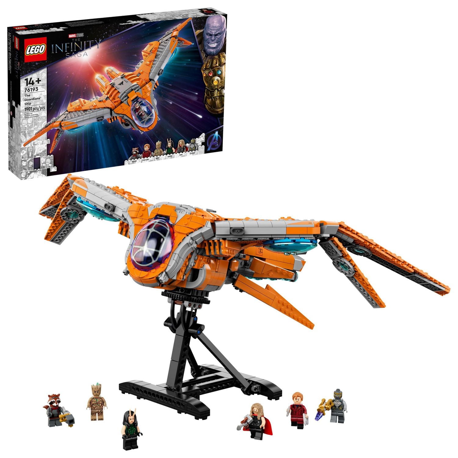 LEGO Marvel The Guardians’ Ship 76193 Toy Building Kit (1,902 Pieces)