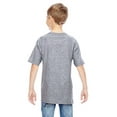 thumbnail image 2 of The Hanes Youth 45 oz, 100% Ringspun Cotton nano-T T-Shirt - LIGHT STEEL - XS, 2 of 2