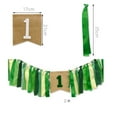 thumbnail image 2 of IBASETOY 1Set Green Dining Chair Banner Decorative Bunting Banner for Party Decoration with Fray Resistant Ribbons, 2 of 6