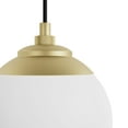 thumbnail image 4 of Hunter - Hepburn 3-light Modern Brass, Large Cluster Light, Dimmable, Mid Century Modern Style, Linear Shaped, for Bedrooms, Dining, Living Rooms - 19758, 4 of 8