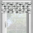 thumbnail image 4 of Ambesonne Fish Valance & Curtain, Sea Animals Black White, 55"x36", Black White, 4 of 6