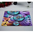thumbnail image 2 of ABPHQTO 3D Rendering Combo Artwork With Fractal on Leather Placemat 30x45 cm Juego de 2 manteles individuales de mesa, 2 of 2