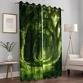 thumbnail image 2 of Wesan Forest Blackout Grommet Curtains Tree Pattern 84" x 63", 2 Panels, 2 of 5