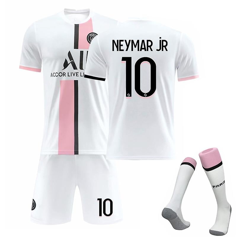 Psg 21-22 Away Kit Neymar Jr No.10 Soccer Jersey 3-pieces