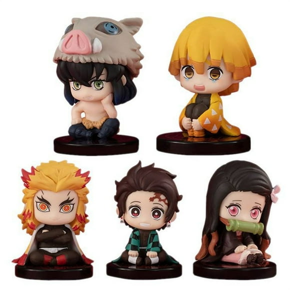 5 Pieces Cute Anime Action Figure Set Doll Statue Game Figure Model Drawing Room Ornaments PVC A For Boys And Girls Anime Fans