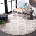 thumbnail image 2 of SAFAVIEH Trends Jayme Geometric Area Rug, Beige/Ivory, 6'7" x 6'7" Round, 2 of 8