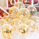 thumbnail image 2 of Globos de fiesta transparentes de 12 pulgadas con confeti de colores para fiestas de graduación, bodas, baby shower, cumpleaños, carnaval, suministros de decoración, 2 of 6
