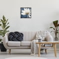 thumbnail image 3 of Stupell Industries White Lotus Petals Botanical & Floral Painting Gray Floater Framed Art Print Wall Art, 18 x 18, 3 of 10