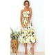 thumbnail image 5 of Blusa floral para mujer, vestido de traje con falda larga, 5 of 7