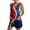 Blue, variant on 1776-2026 Jumpsuits Women American Flag Casual Sleeveless Rompers Red White and Blue Usa Flag Classic Vintage Overalls2XL