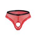 thumbnail image 2 of Jwputqe&nbsp;Mensg Strings and Thongs,Thongs,G-string Panties,Breathable,Cooling,Solid,Low Waist,Polyester,Red,One Size, 2 of 4