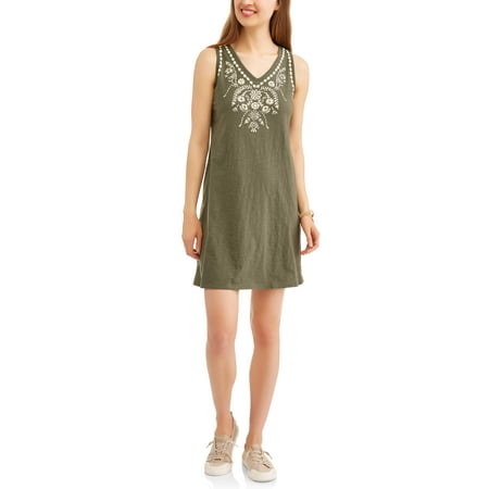Chain Print Dress - Women's A-line Printed Tank Dress