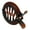 Black, variant on Camila Paris CP3294 French Hair Clip for Women, Girls Round Fish Hair Claw Clips Ponytail Holder Fashion Durable and Styling Hair Accessories for Women, Strong Hold No Slip Grip, Made in France