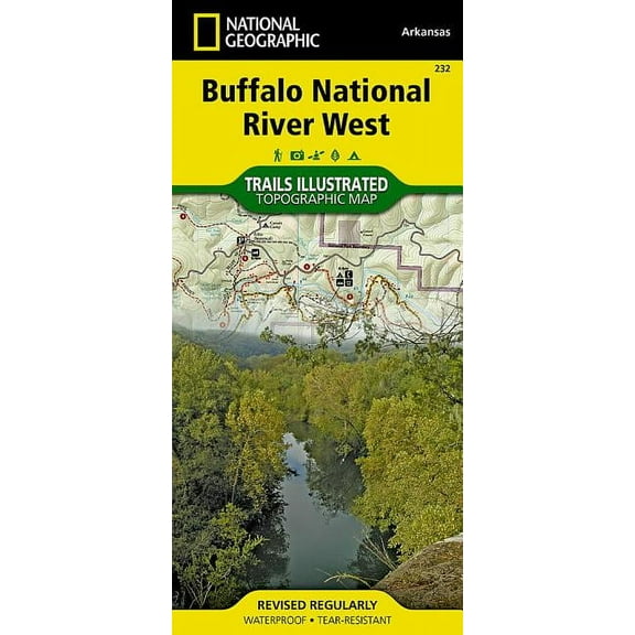National Geographic Maps: Trails Illustrated: Buffalo National River West - Folded Map