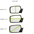 thumbnail image 5 of Fits 03-04 RS6 Left Driver Alternative DirectFits Over Mirror Glass Lens For Models w/Heated Auto Dimming, 5 of 6