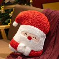 thumbnail image 5 of TOPRenddon Christmas Santa Claus Plush Pillow 15.7'' Soft Santa Stuffed Throw Pillow Large Hugging Cushion for Office,Festive Decorative Home Accents Birthday Holiday Party Favor Gift, 5 of 6