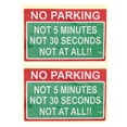 thumbnail image 1 of 2pcs Creative Personalized Car Signs No Parking Safety Warnings Notice Stickers, 1 of 9