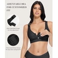 thumbnail image 3 of Sujetador de compresión FeelinGirl para mujer después de la cirugía, negro, L, 3 of 6