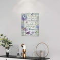 thumbnail image 2 of Farmhouse Bathroom Wall Art Purple Butterfly Dandelion Bathroom Pictures Rustic Floral Country Flower Canvas Painting Motivational Bathroom Wall Decor Framed Artwork for Bathroom Bedroom 12"x16", 2 of 6