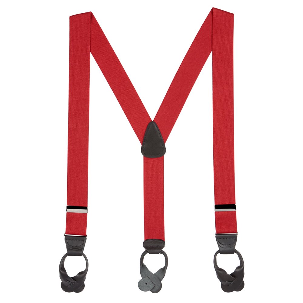 SuspenderStore Suspender Store 54 IN 1.5 Inch Wide Button Suspenders