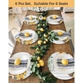 thumbnail image 4 of 13 Inch Round Placemats Set of 6, Sunflowers Trucks Non Slip Heat Insulation PP Table Mats, Spring Farmhouse Eucalyptus Gray Wooden Washable Place Mats for Kitchen Dining Party Table Decor, 4 of 7