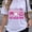 White, variant on In October We Wear Pink Graphic T-Shirt for Women, Breast Cancer Awareness Halloween Tee, Pink Ribbon Ghost Pumpkin Graphic Shirt, Casual Crew Neck Short Sleeve Fall Support Top