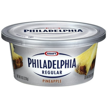 Kraft Philadelphia Pineapple Regular Pineapple Cream Cheese Spread, 8