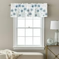 thumbnail image 3 of Blue Dandelion Valance Curtain Farmhouse Flower Plant Pastoral Botanical Window Valances Rod Pocket Short Curtains Window Treatments for Kitchen Bedroom Bathroom Laundry 56" x 16", 3 of 9