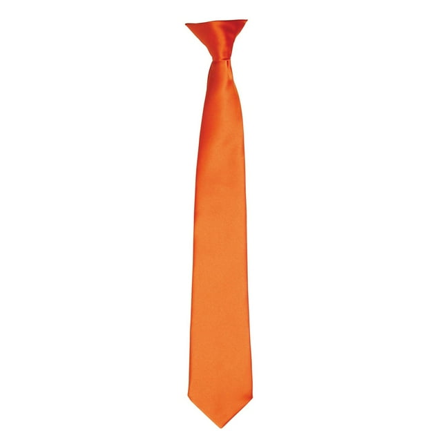 Premier Couleurs Cravate à Pince en Satin pour Hommes