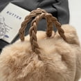 thumbnail image 2 of Bolso Bandolera Tejido Felpa Btafrte Otoño Invierno para Mujer Caqui Yushan5020, 2 of 9