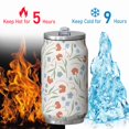 thumbnail image 4 of 12 Oz Coffee Travel Mug with Lid, Double Wall Vacuum Bright Floral Reusable Stainless Steel Water Bottle Leak Proof Insulated Hot Cold Coffee Cup Gift for Women(1pcs), 4 of 5