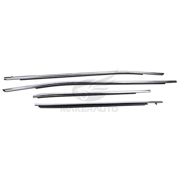 4Pcs Fits For Toyota Camry 2018-2022 Door Window Belt Molding Left & Right Side
