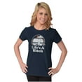 thumbnail image 3 of Life's A Hitch Camper Trailer Camp RV Womens Slim Fit Graphic Tee Brisco Brands X, 3 of 5